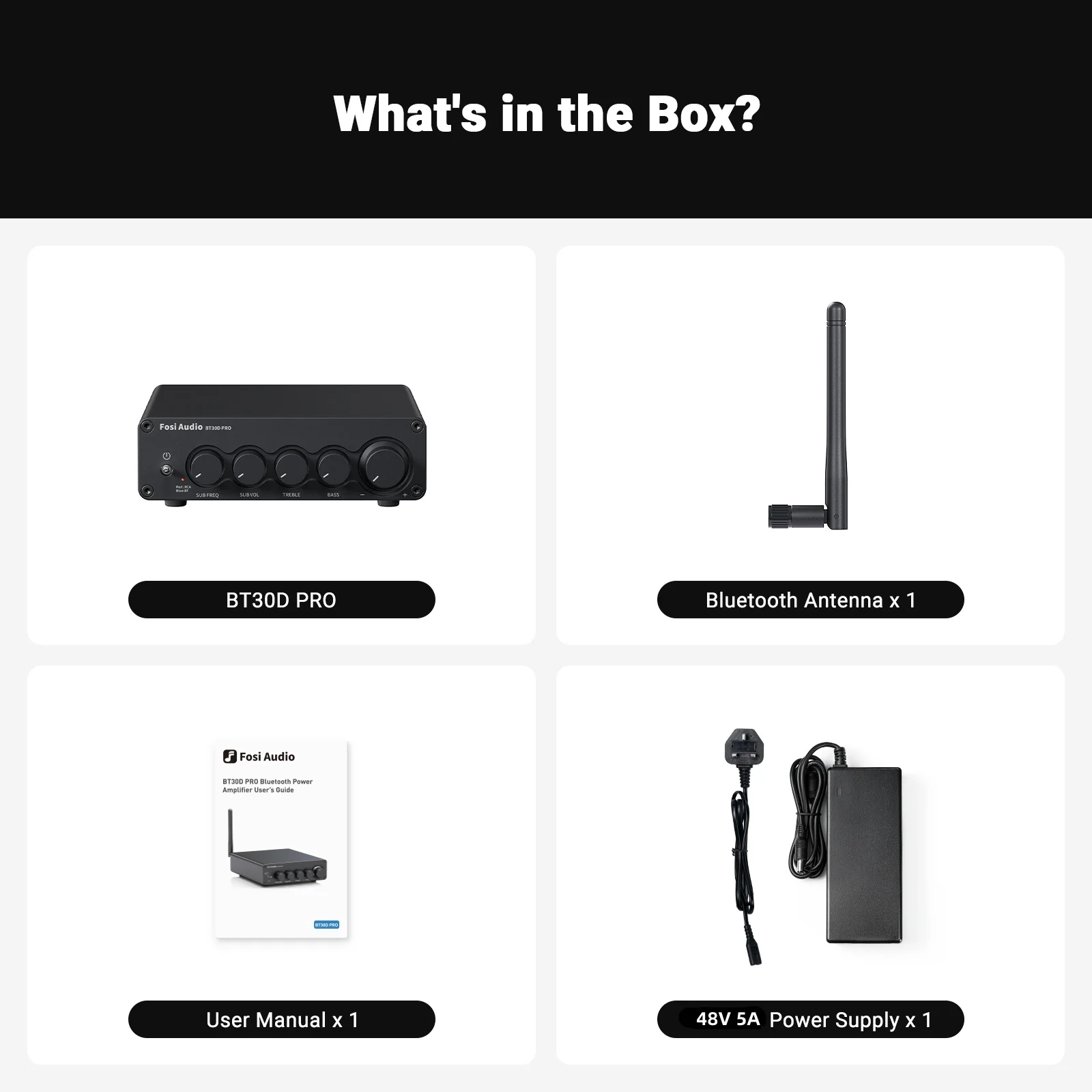 Amplificador De Áudio Bluetooth De 2.1 Canais (48v)