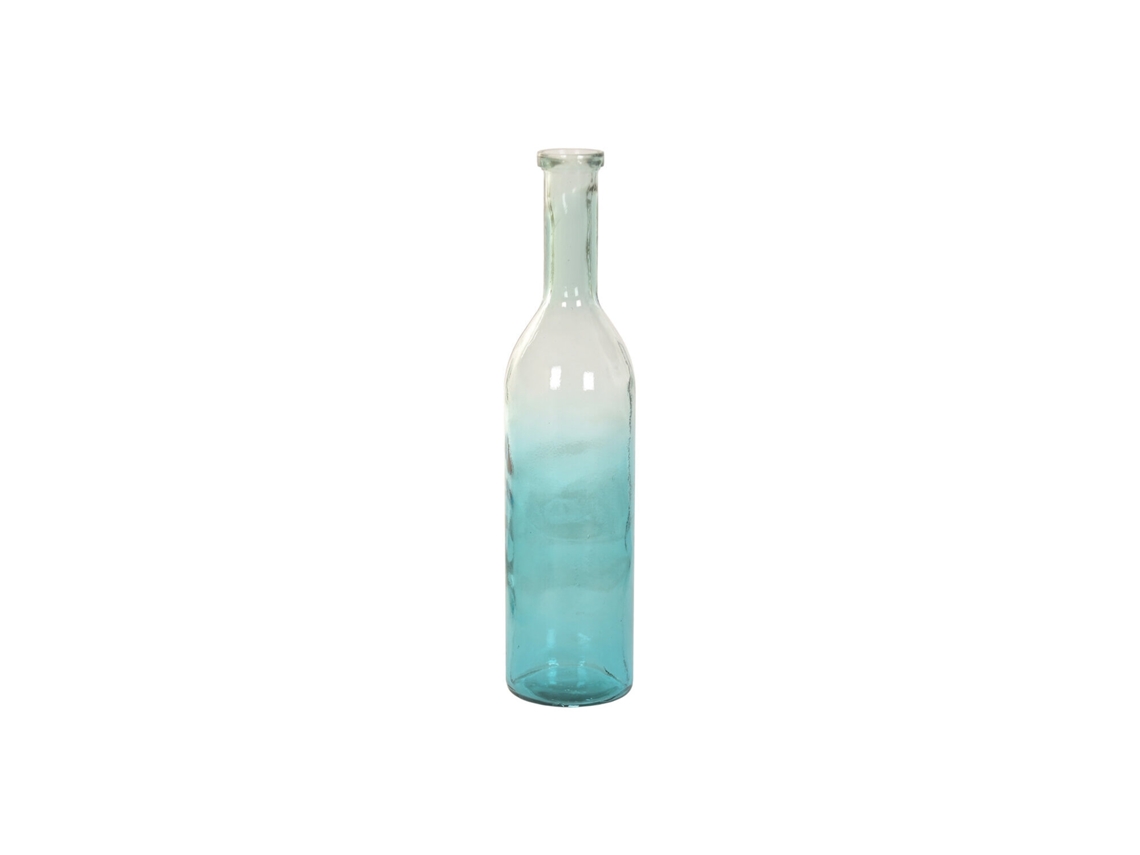 Vaso de Vidro Reciclado Feito a Partir de uma Garrafa, 18x18x74,5cm ALEXANDRA HOUSE LIVING