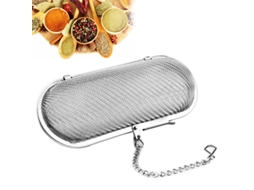 2x Infusor De Chá Em Aço Inoxidável, Infusor Para Chá A Granel, Filtro De Chá Malha Fina, Formato Oval