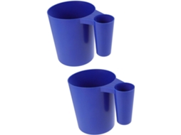 Kit de 2 Peças Inoomp para Limpeza de Piscinas: Pá Plástica com Cabo para Remover Sujeira e Produtos Químicos da Sua CHABERLU
