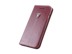 Capa de Couro LAXISCREED Samsung S6 Flip Esquerda direita
