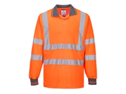Polo Manga Longa Alta Visibilidade Conforto E Durabilidade / Laranja / M Portwest
