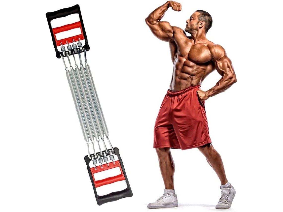 Expansor De Peito, Puxador De Torso Superior, Exercitador De Braços Ajustável Com 5 Cordas, Ferramenta De Ginástica Em Casa