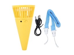 Ventilador Portátil de Pescoço Amarelo