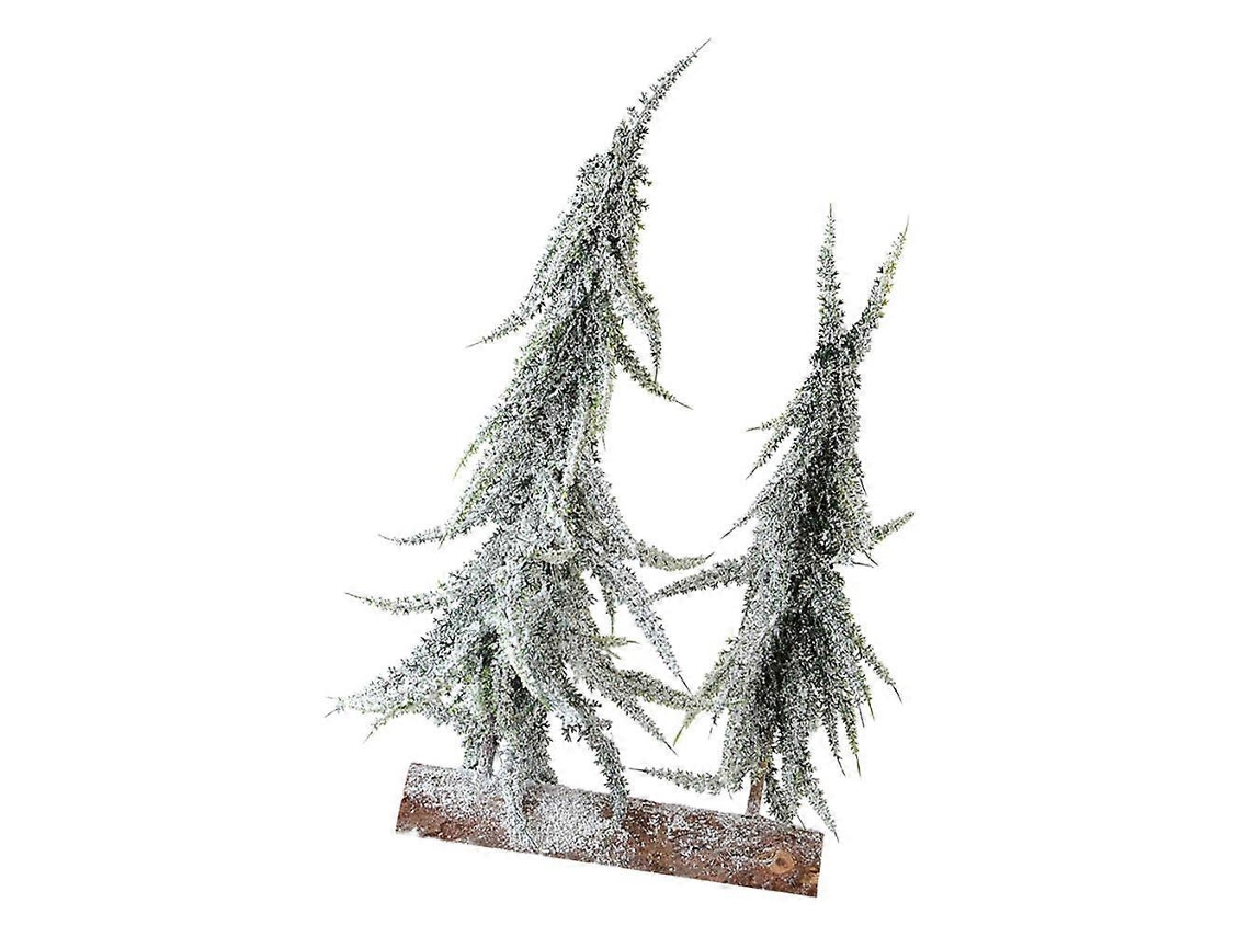 Mini Árvore De Natal Com Decoração De Natal, Verde, 36 X 25 Cm, Efeito Neve Simulada, 1 Conjunto Olysi Shop
