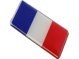 Adesivo Da Bandeira Francesa Em Vinil Sólido – Resistente A Arranhões