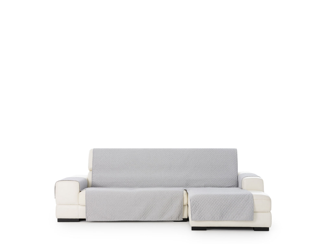 Capa para chaise longue de braço curto direito EYSA SILVER Cinzento claro 100 x 110 x 290 cm