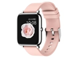 Smartwatch 1.4 Tecido Touch IP68 Resistente à Água Pedômetro Sono Cronômetro Relógio Esportivo Android Ios Rosa Bestvite