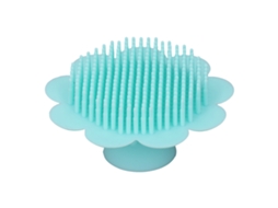 Escobilla De Baño De Silicona Para Bebé Con Forma De Girasol Suave Exfoliante Y Masajeador Verde Alivia Fatiga