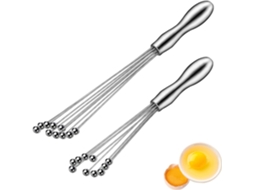 Batedor Inox 2pcs Manual Cozinha, Mixer Mistura DUREFORWARD