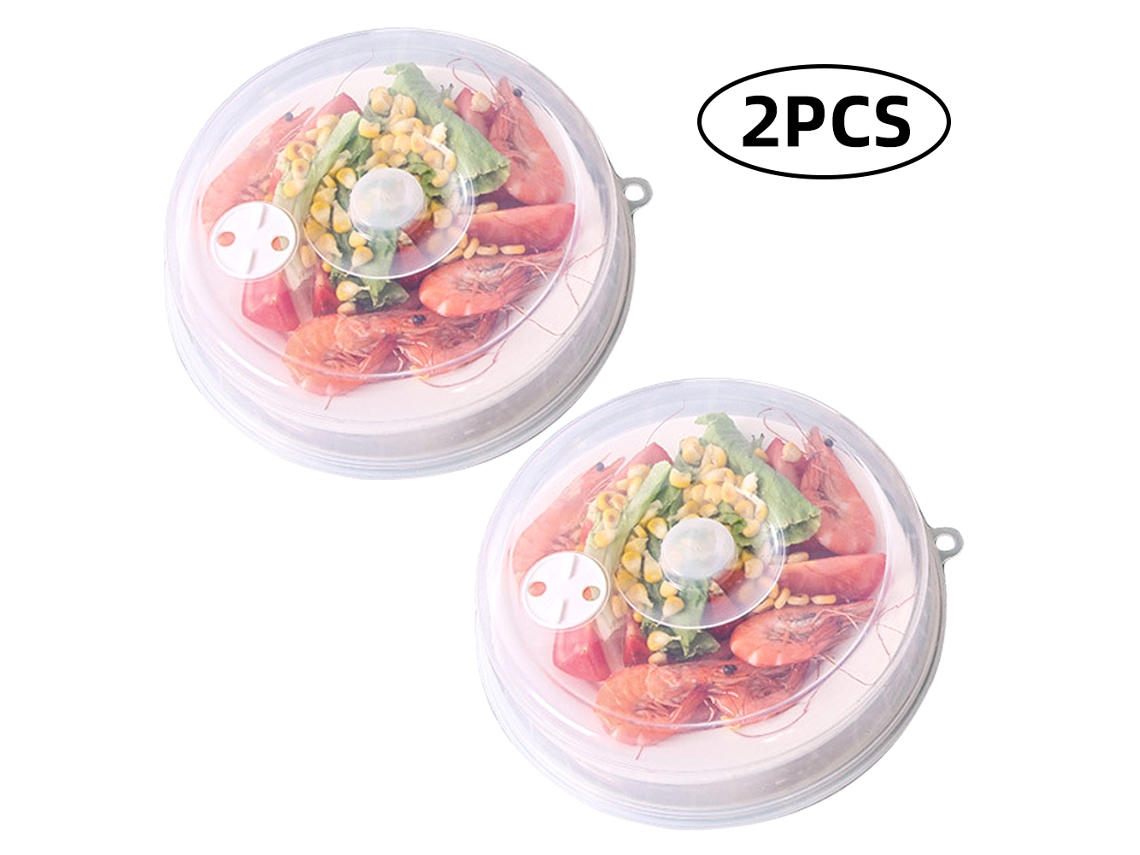 Laxiscreed Tampas Para Micro-ondas Seláveis À Prova De Óleo, Pack De 2 Unidades