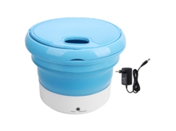 Máquina de lavagem compacta e dobrável para roupa íntima, calças e meias, azul LAXISCREED