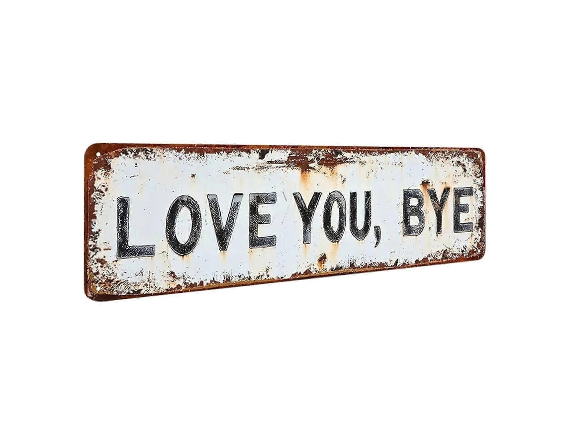 Placa De Parede De Metal Retro Rusticosmall