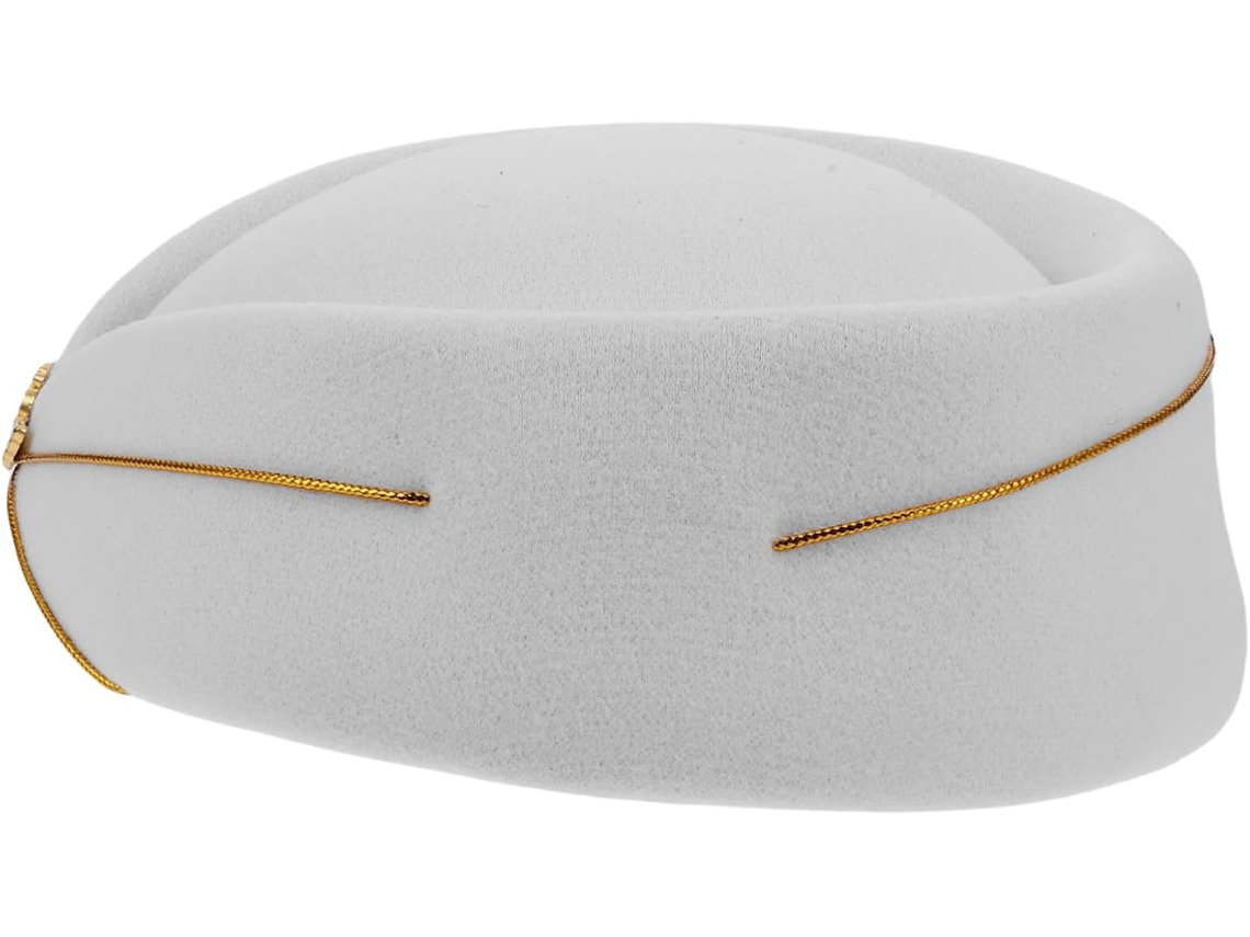 Chapéu De Lã Branco, Confortável E Com Bom Formato, Com Aba, Ideal
