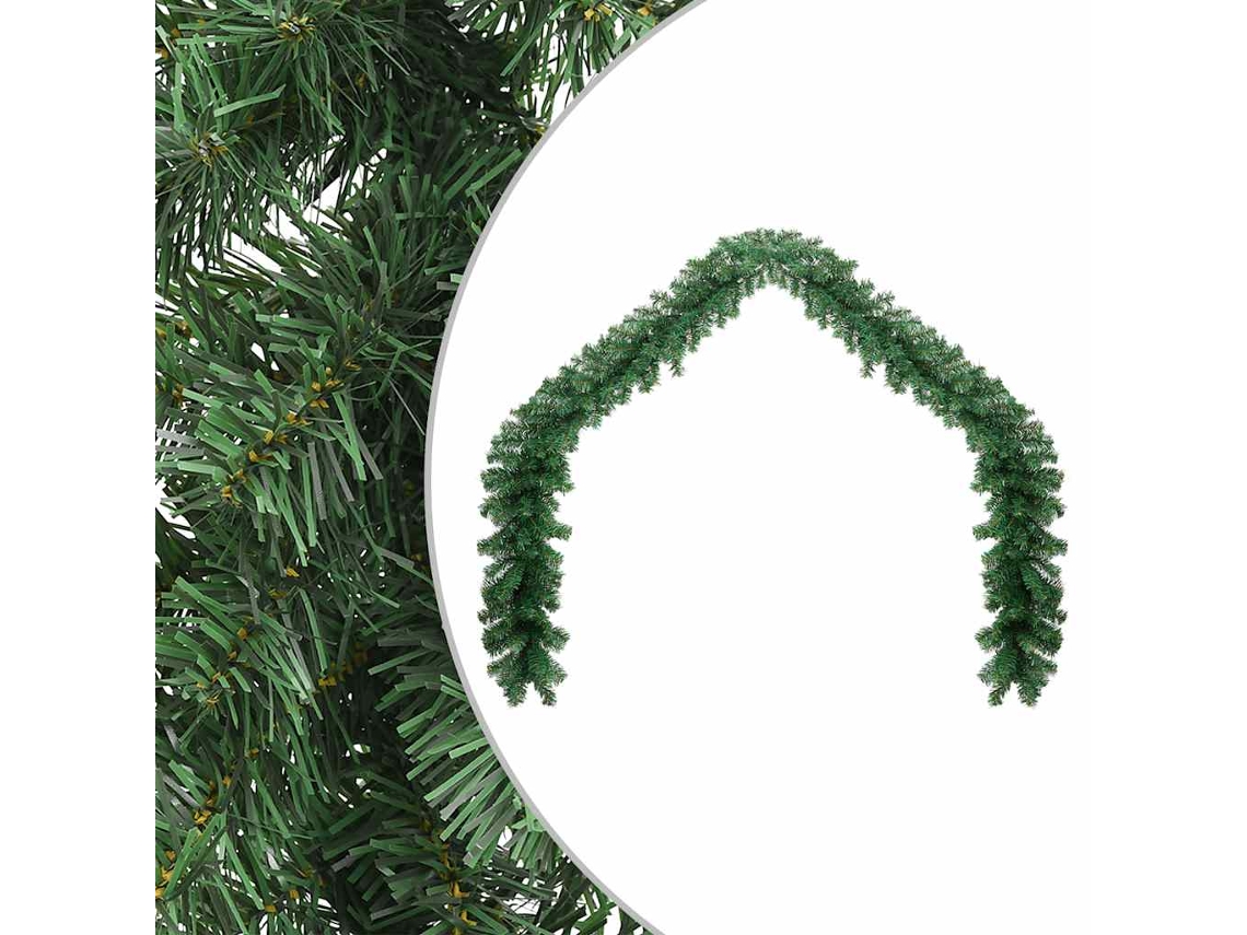 Garland, Garlands Vidaxl Verde Pvc (10 M)