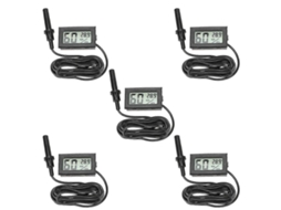 Conjunto De 5 Mini Termômetros E Higrômetros Digitais - Fcy