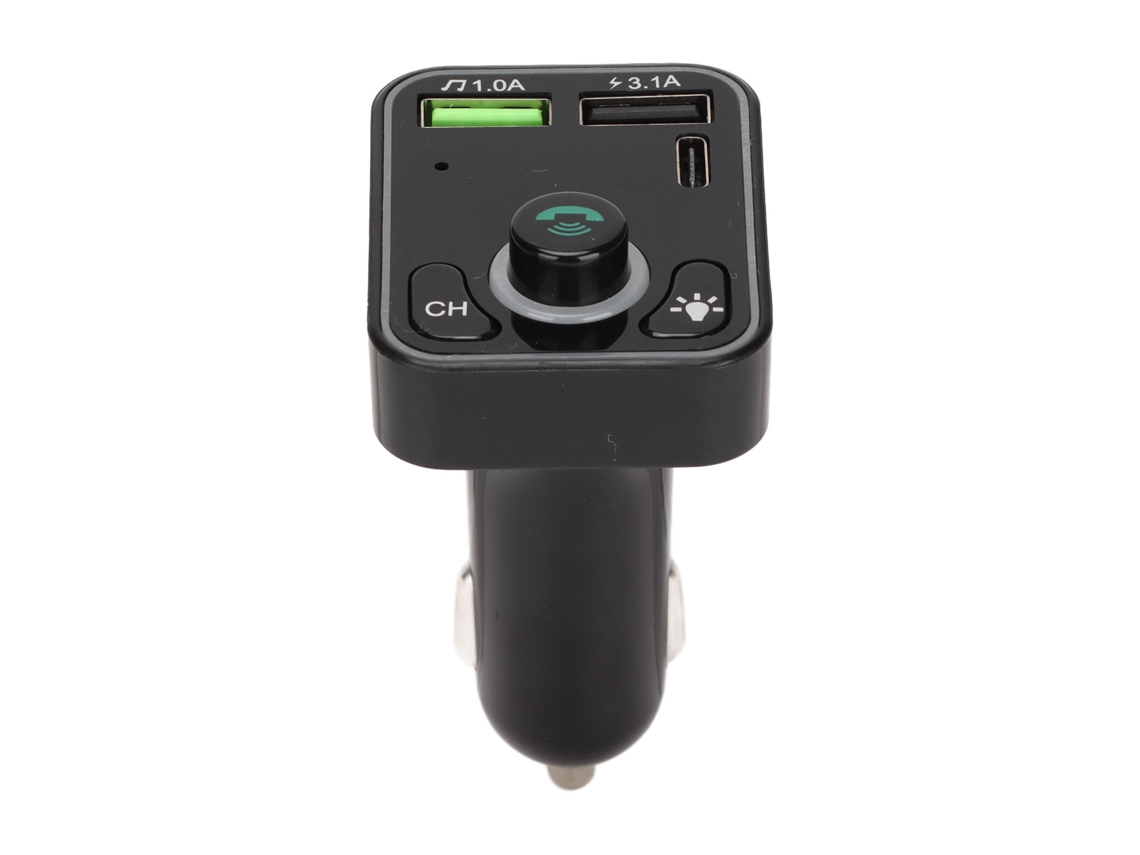 Reprodutor de MP3 para carro, Bluetooth, luz ambiente EOOCOO