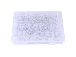 Kit Com 450 Conectores De Terminal De Crimpagem Fechada Em Náilon Para Fios 22-16/16-14/12-10 Awg.