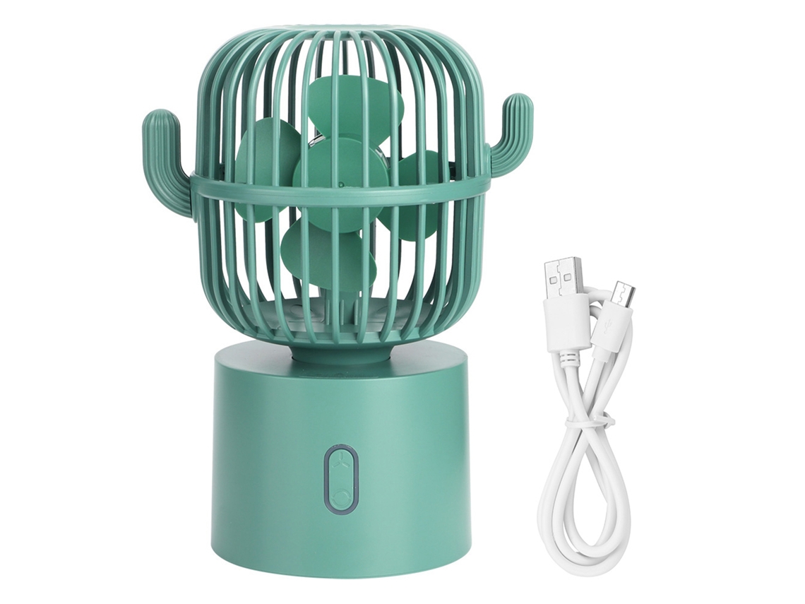 Ventilador Eléctrico de Mesa Oscilante Usb com 3 Velocidades | S/MARCA