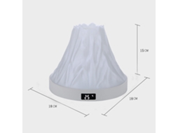 Primerox lanterna Noturna Bebê Multifuncional Luz Suave 3 Modos Brilho Ajustável com Tela de Temperatura