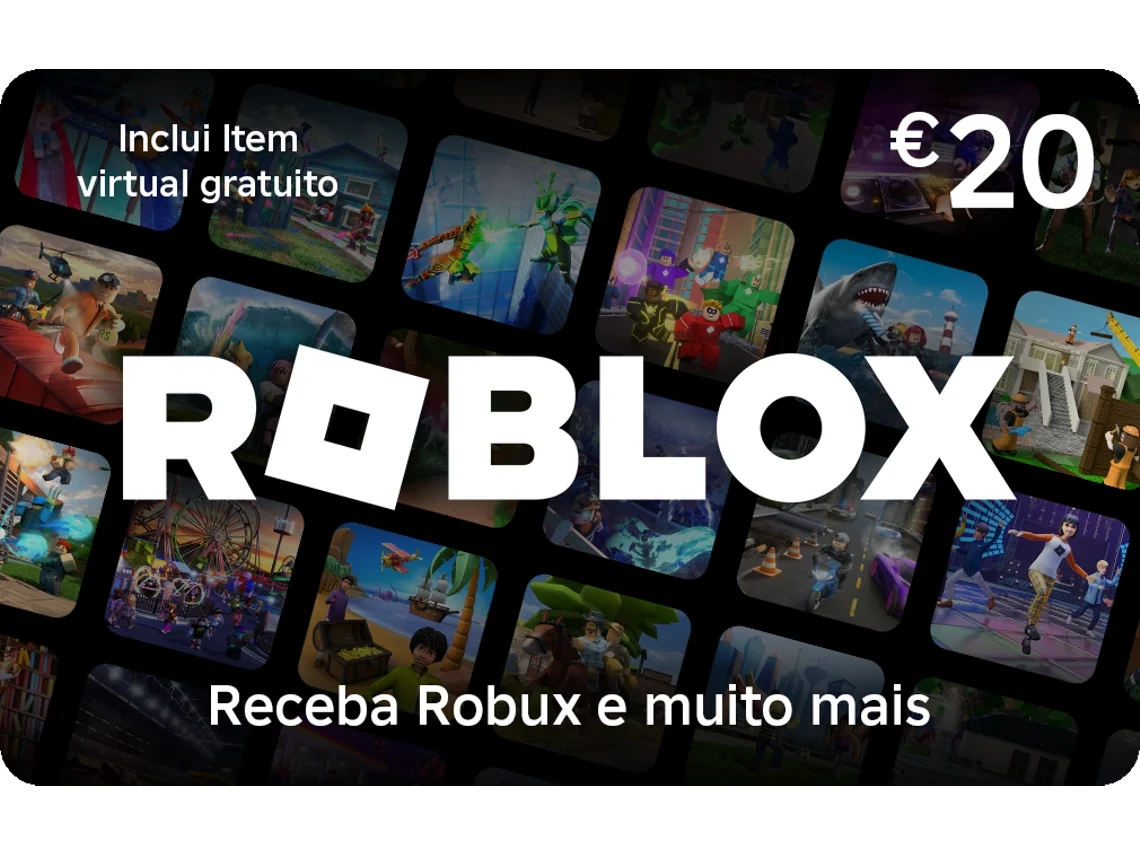 Cartão Presente ROBLOX 20 Euros (Formato Digital)