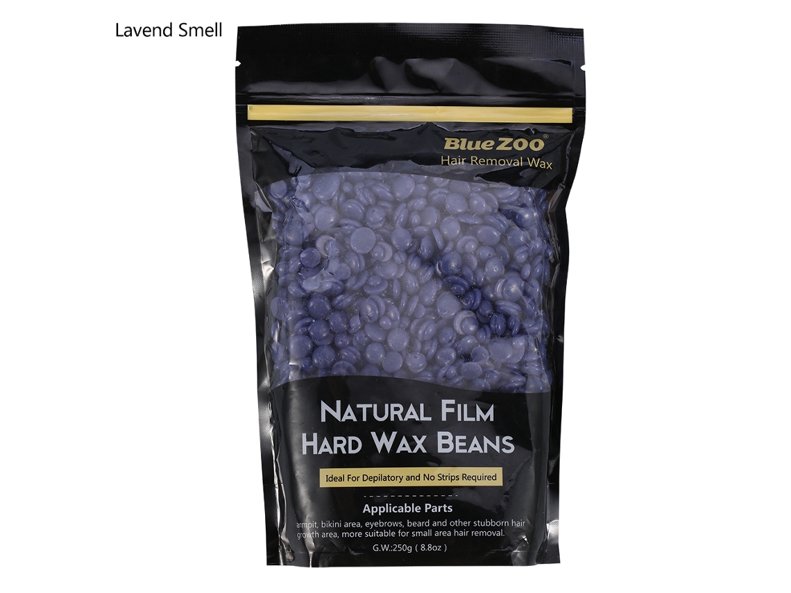 2026 ceras Duras para Depilación Blue Zoo 250g Fajas Naturales Cera de Legumbres Con Aroma a Lavanda