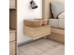 Vidaxl Mesas Cabeceira Suspensas 2 Pcs Deriv. Madeira Carvalho Sonoma