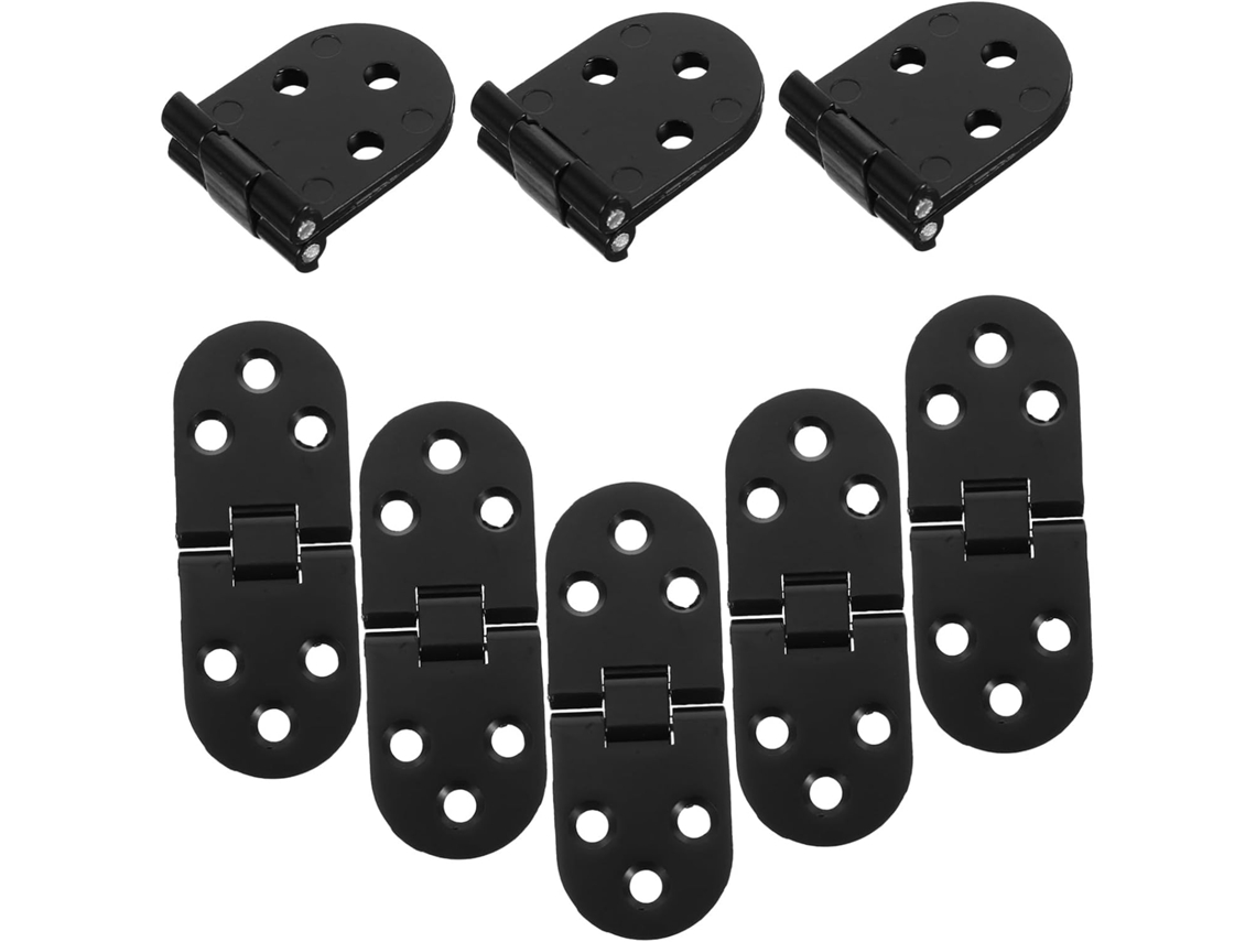 Conjunto De 8 Dobradiças Dobráveis Liga Zinco Para Projetos Móveis