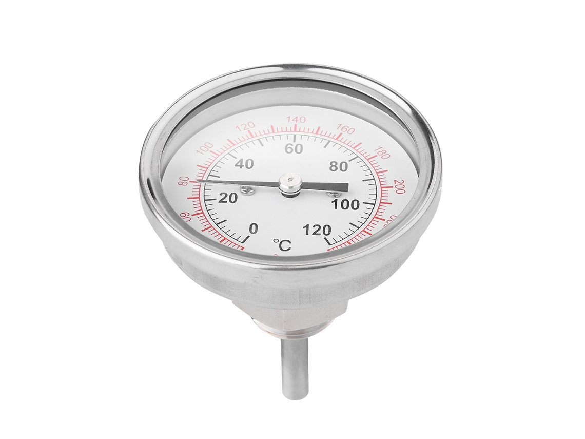 Termômetro Bimetálico 62mm de Alta Temperatura 0 120°C | S/MARCA