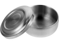 Barbear Tigela Em Inox Com Tampa Durável E Design Fácil De Montar.