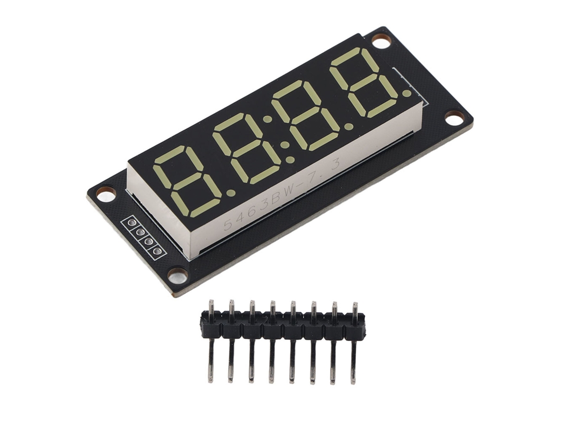 Módulo De Tubo De Display Led 4 Dígitos 7 Segmentos Branco