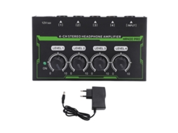Aetheria amplificador de Fones de Ouvido 4 Canais com Luzes Rgb Estéreo Splitter para Estúdio Eu Plug 100 240v