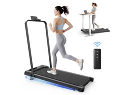 Passadeira de Corrida Dobrável RACINGREAT Z3b, 3.0hp Motor Silencioso, 10 Km/h, 5° Inclinação, com Controlo Remoto, Até 130kg