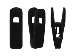 2026 clip para Cabides de Veludo Linjou 80 Peças, Clip Fuerte de Feltro para Calças, Preto