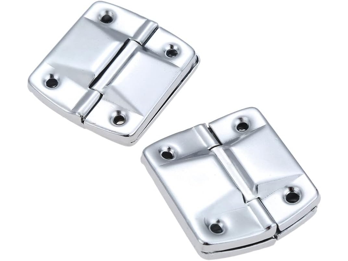 2 Dobradiças De Metal Para Suporte Portas, Janelas, Armários E Malas 51x 47mm