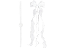 Acessórios De Cabelo Para Primeira Comunhão Para Meninas: Tiara Com Laço