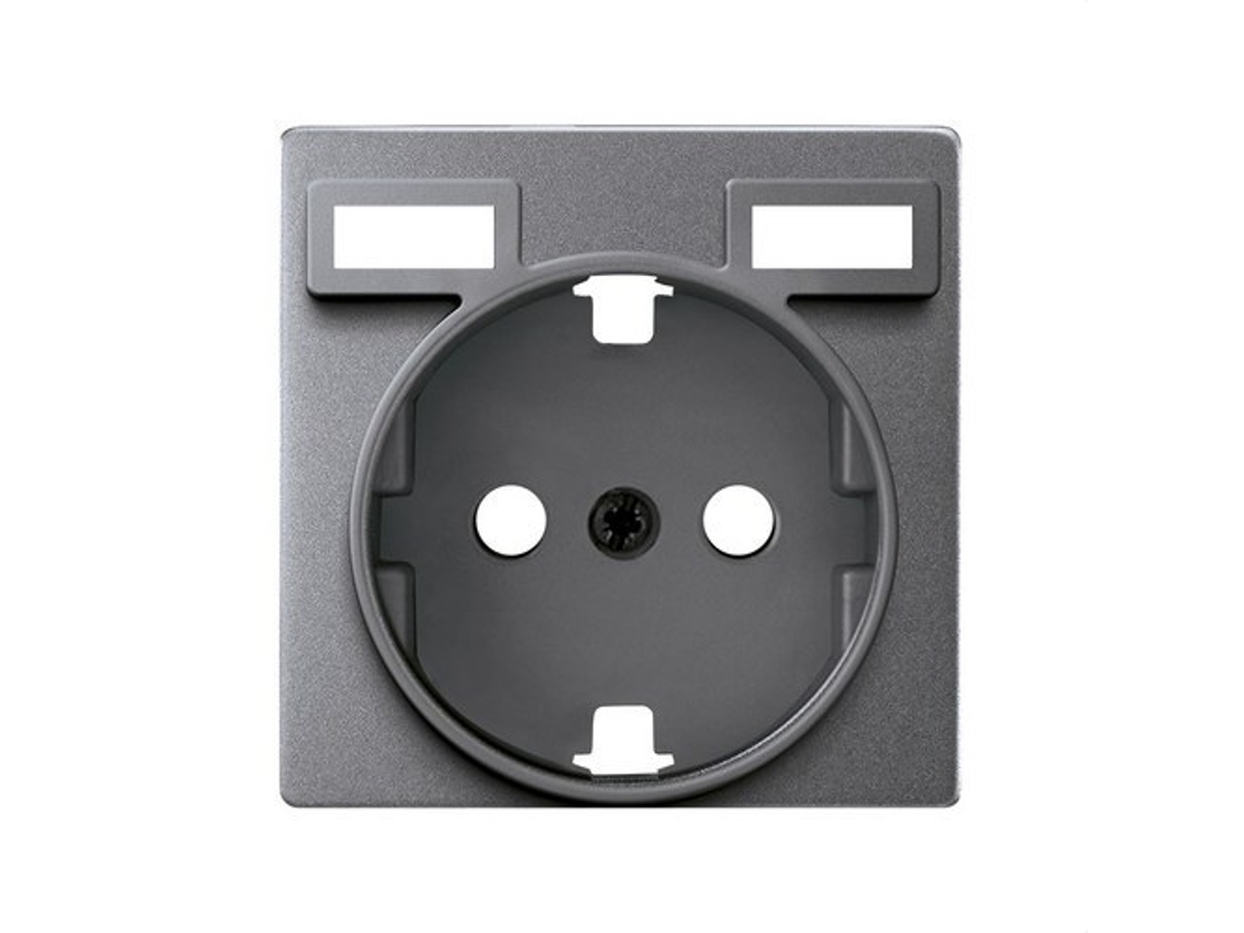 Tampa para Tomada Schuko com 2 Carregadores Usb a + C 10 5W Alumínio Frio SIMON 82 Concept