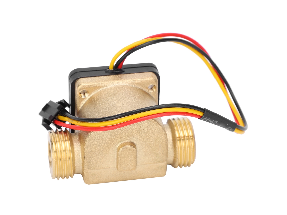Sensor De Fluxo De Água Em Latão Com Rosca G1/2 Zoll Da Laxiscreed Para Instalação Fácil