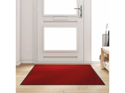 Vidaxl Tapete De Entrada Vermelho E Preto 120 X 180 Cm 100% Poliamida