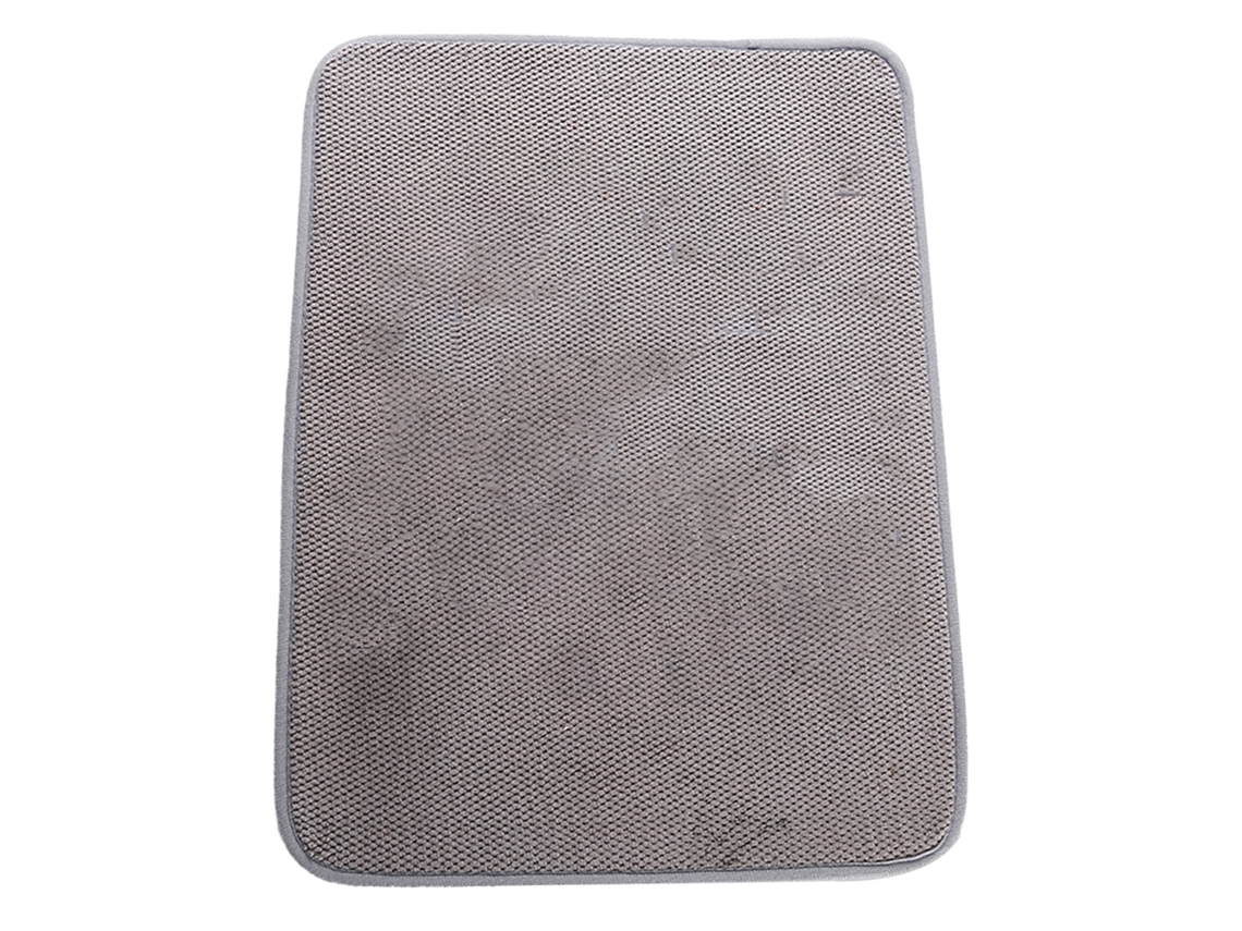 Esteira de Microfibra para Secagem de Pratos Superabsorvente Esteira de Microfibra para Secagem de Pratos Cinza 30*40Cm