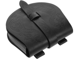 Bolsa De Cintura Medieval Retrô Viking Leve Em Couro Pu, Unissex Para Cosplay E Festas.