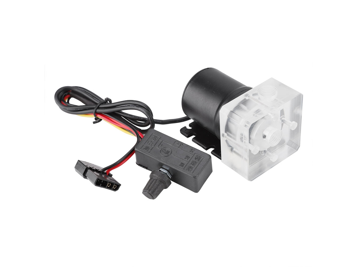 Bomba De Resfriamento Por Água Para Computador Pc 12v Ultra Silenciosa De Velocidade Ajustável G1/4 600h L