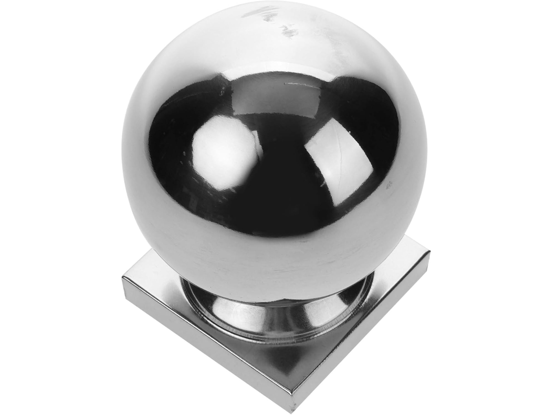 Bolas De Aço Inoxidável Para Corrimão, Confiáveis E Decorativas, Com Ponteira Prateada.