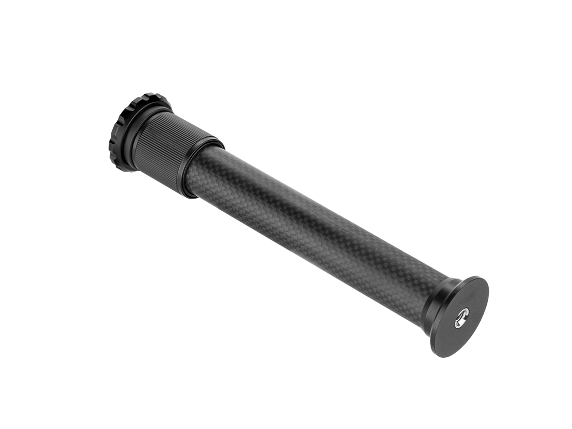 Universal Carbon Fiber Tripod Extension Pole 2 section Extendable Rod Max. Height 32cm/12.6in With 1/4 Inch Screw For Tripod Monopod LAXISCREED
