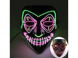 Máscara De Purga De Led Neon Para Halloween, Máscaras Para Festa De Máscaras, Luz Que Brilha No Escuro, Máscaras Engraçadas, Acessórios Para Fantasias
