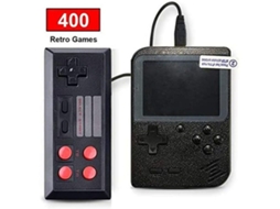 Console Portátil Retrô com 400 Títulos Clássicos, 3 Polegadas AQUAFORGE