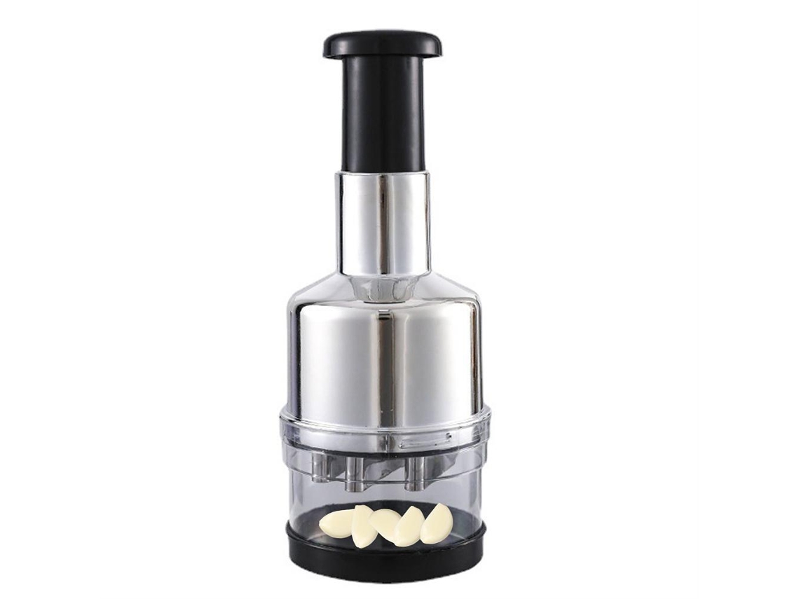 Esmagador de Alho Manual com Lâminas de Aço Inoxidável para Cozinha | S/MARCA