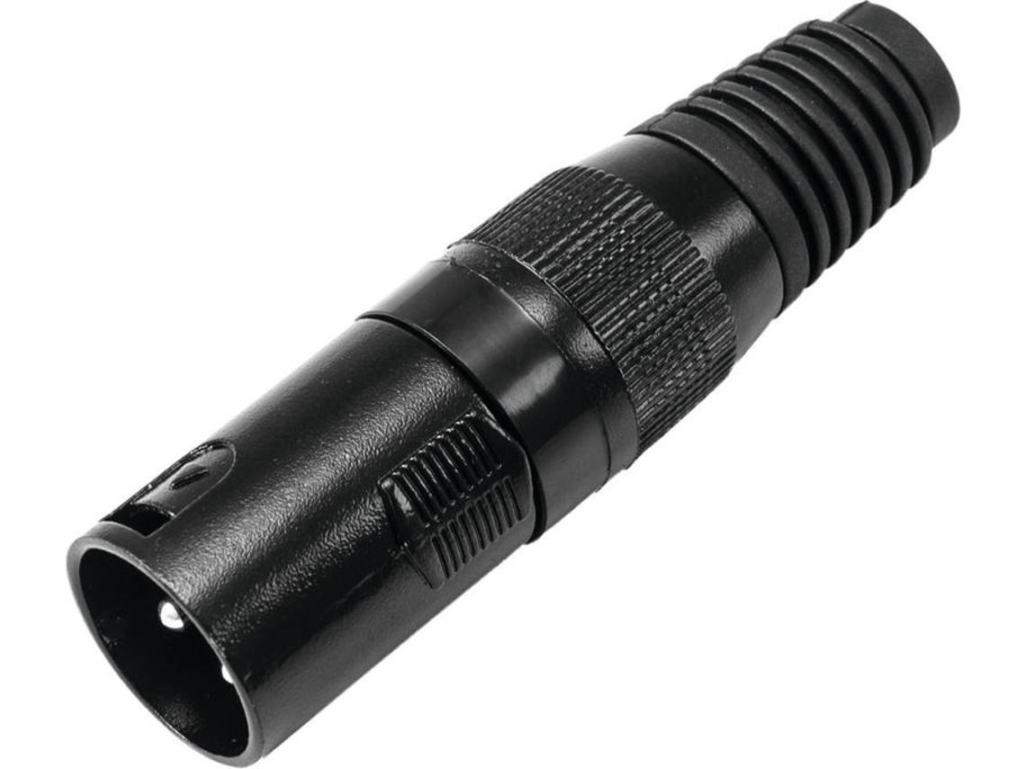 Conector OMNITRONIC Xlr Plug 3Pin Preto Housing 10X