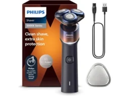 Aparador Elétrico Philips Série 5000x Com Tecnologia Skinprotect, Cabeça Flexível A 360°, Carga Rápida, Tampa De Proteção, Laranja