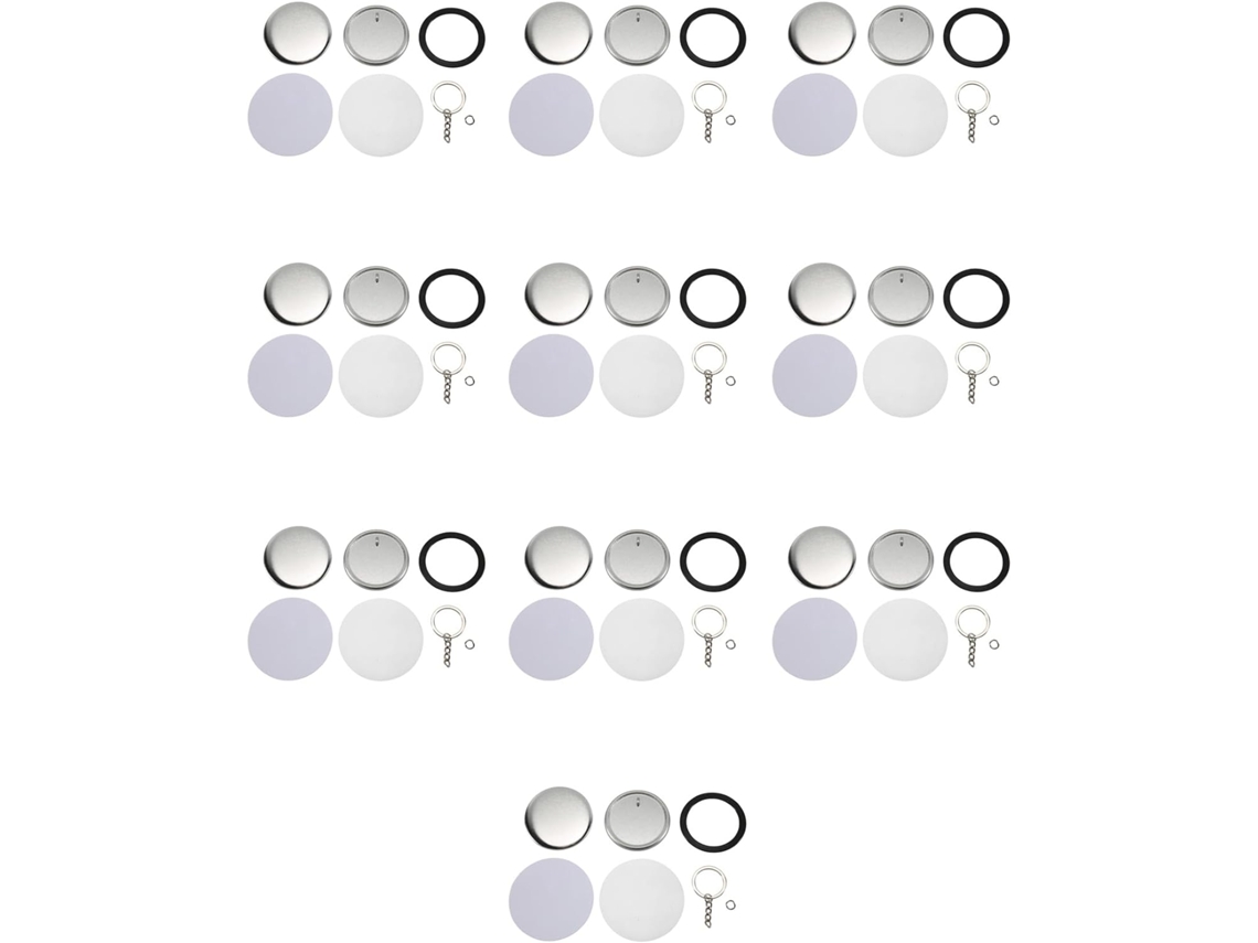 Kit Para Fazer Chaveiros Com 500 Botões E Pins / Conjunto De Broches De 2,25 Polegadas